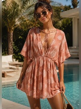 Miley & Molly Boho Patterned Dress - Ladies Large